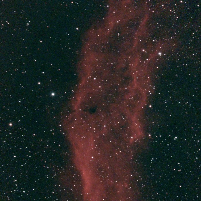 The California Nebula captured with the Seestar S30 Pro